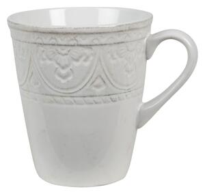 Béžový hrnek s ornamentom Olen - 13*10*12 cm / 450 ml - Clayre & Eef