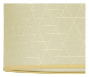 Béžové stropné svietidlo so vzorom trojuholníkov Sotto Luce Taiko