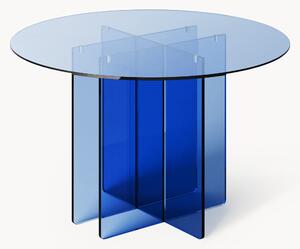 Okrúhly sklenený jedálenský stôl Anouk, Ø 120 cm