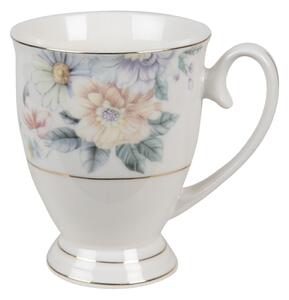 Porcelánový hrnček s kvetinami Flowers - 11*8*10 cm / 300 ml - Clayre & Eef