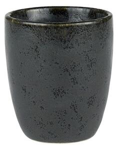Čierny kameninový hrnček bez ucha na espresso Bitz Mensa