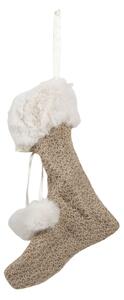 Závesná dekorácia vianočná pančucha - 15*2*20 cm - Clayre & Eef
