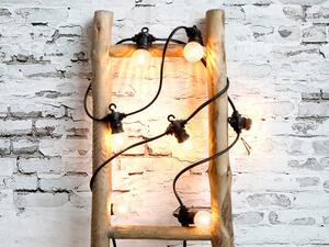 Vianočná svetelná reťaz s 8-mi Led svetlami - biela teplá - 3m - Chic Antique