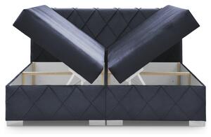 Posteľ s matracom CLOE tmavomodrá, 180x200 cm