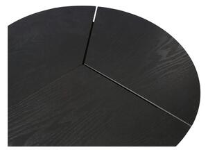 Čierny konferenčný stolík WOOOD Rodi, ⌀ 48 cm