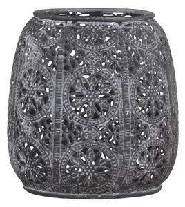 Zinkový kovový vintage svietnik Vire zinc - Ø 12*12 cm - Chic Antique