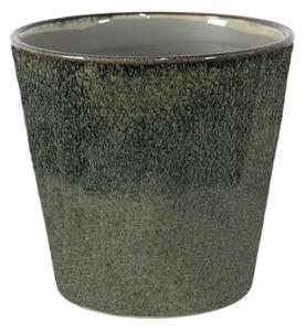 Zelený dekoračný obal na kvetináč Mion XL - Ø 19*18 cm - Clayre & Eef