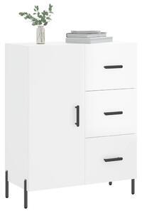 Komoda lesklá biela 69,5x34x90 cm spracované drevo