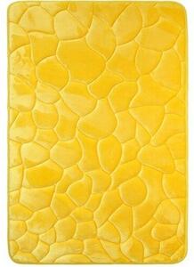 VOPI Kúpeľňová predložka s pamäťovou penou Kamene žlutá, 50 x 80 cm