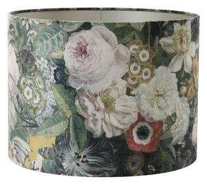 Kvetované tienidlo na lampu Butterfly ocher - Ø 40*30cm/ E27 - Light & Living