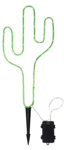 Zelené vonkajšie LED svietidlo v tvare kaktusu Star Trading Tuby, výška 54 cm