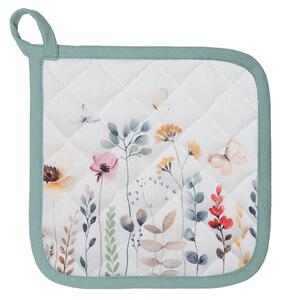 Bavlnená podložka pod hrniec Flowerbomb - 20*20 cm - Clayre & Eef