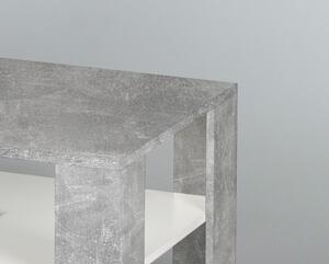 Konferenčný stolík Joker, betón / biela