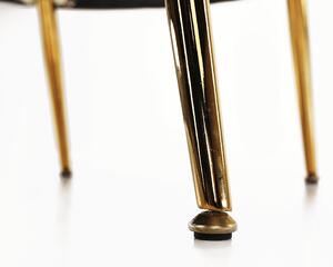 Kreslo v štýle Art-deco, ružová Velvet látka/gold chróm-zlatý, NOBLIN