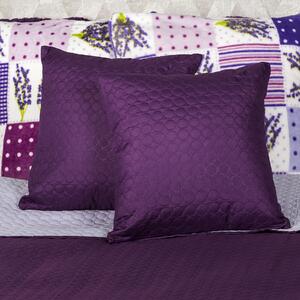 4Home Prehoz na posteľ Doubleface fialová/svetlofialová , 220 x 240 cm, 2x 40 x 40 cm