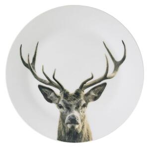 Porcelánový dezertný tanierik s jeleňom Red Deer - Ø19*2cm - Mars & More