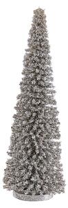 X-MAS Dekoračná jedľa trblietavá 45 cm - strieborná
