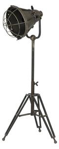 Šedá stolná lampa na trojnožke s bronzovou patinou Damyan - 35*30*77 cm/40W - Light & Living