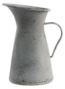 Šedý antik dekoratívny kovový džbán - 15*15*27 cm - Clayre & Eef