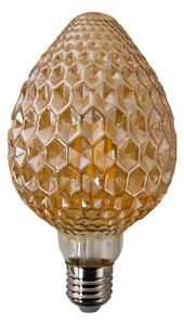 LED dizajnová žiarovka béžová - 9 cm / E27/4W - Clayre & Eef