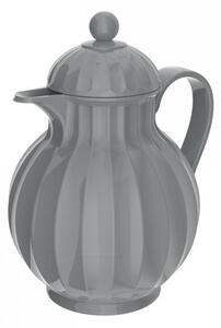 Sivá baňatá termoska 0,6l - 20*17*23 cm - Chic Antique