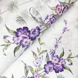 Ervi bavlna š.240cm - Rozprávková lúka fialová - 29101-18, metráž