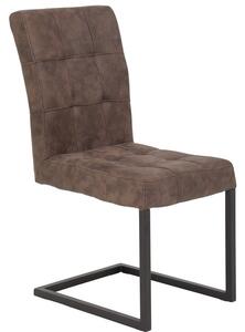 Jedálenská stolička Donna, hnedá vintage optika kože