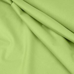 Goldea bavlnená jednofarebná látka - plátno suzy - zelená 142 cm