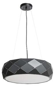Luster na lanku REUS 3xE27/40W/230V, priemer 47 cm, čierny