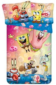 Detské obliečky z mikrovlákna SPONGEBOB PARTY farebné Rozmer obliečky: 70 x 90 cm | 140 x 200 cm