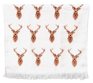 Froté kuchynský uterák s jeleňami Cosy Lodge I - 40*66 cm - Clayre & Eef