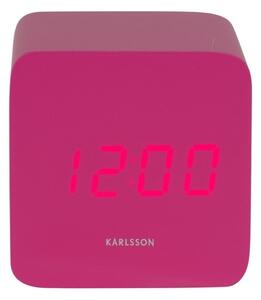 Karlsson 5982BP dizajnové LED hodiny s budíkomružové, 7 cm