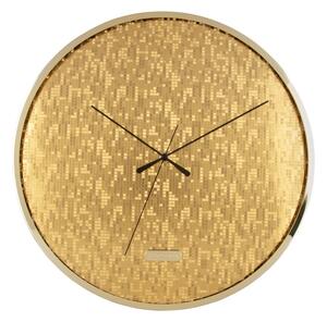 Dizajnové nástenné hodiny Karlsson 6005GD zlaté,priemer 40 cm