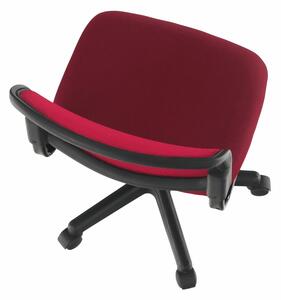 KONDELA Otočná stolička, tmavočervená/čierna, RAMIZA