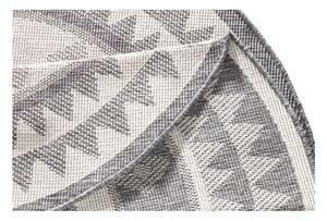 Sivo-krémový vonkajší koberec NORTHRUGS Jamaica, ⌀ 140 cm
