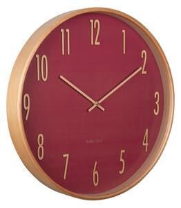 Karlsson 5996RD dizajnové nástenné hodiny červená, pr. 40 cm