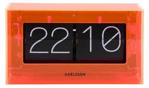 Karlsson 5976OR dizajnové nástenné/pracovné hodinyoranžové, 21 cm