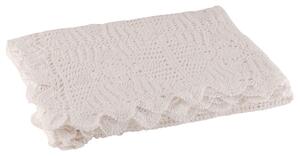 Biely bavlnený háčkovaný krajkový obrus Lace white - 200*135cm - J-Line by Jolipa