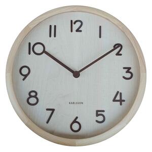 Karlsson 6021WD dizajnové nástenné hodiny biela, pr. 30 cm
