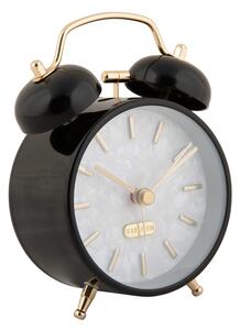Dizajnový budík Karlsson 6009BK čierny, priemer 12cm
