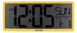 Digitálne hodiny Karlsson 6020YE žlté, 35 cm
