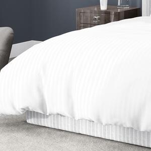 Goldea damaškové posteľné obliečky - vzor 369 biele prúžky 140 x 200 a 70 x 90 cm