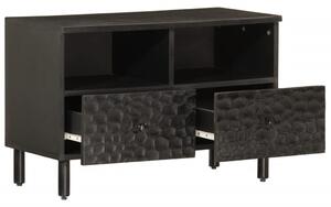 TV skrinka, čierna 70x33x46 cm, mangový masív