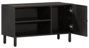 TV skrinka, čierna 80x31x46 cm, mangový masív