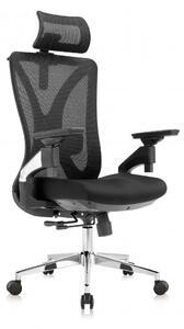 Kancelárska ergonomická stolička VERTE X — čierna, nosnosť 150 kg