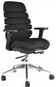Kancelárska ergonomická stolička SPINE - látka, nosnosť 130 kg, čierna
