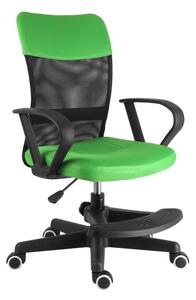 Detská stolička na kolieskach TIMMY II s podnožkou - látka, viac farieb zelená