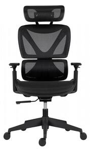 Kancelárska ergonomická stolička ESTER — sieť, čierna, nosnosť 130 kg