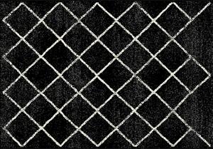 TEMPO Koberec, čierna/vzor, MATES TYP 1 Rozmer: 100x150 cm