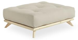 Podnožka s béžovým poťahom Karup Design Senza Natural/Beige